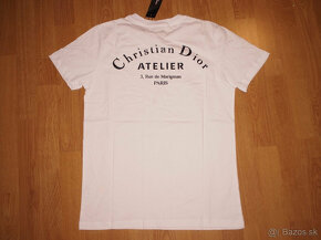 Christian Dior pánska súprava teplákové šortky + tričko - 7