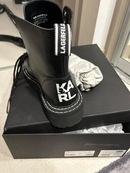 Karl Lagerfeld čizmy 40 / veľkosť 9 biker boots - 7