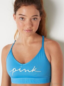 Victoria’s Secret PINK modra športova podprsenka XS - 7