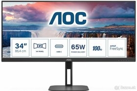 AOC MT VA LCD WLED 34" U34V5C/BK - VA panel, 3440x1440, HDMI - 7