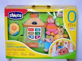 Chicco hudobný kolotoč nad postieľku s ovládačom + hračky - 7