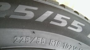 zimné 225/55 r18 XL Pirelli Sottozero 3  - kúpa 2022 - 7 mm - 7