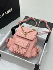 CHANEL batoh full box ruzovy - 7