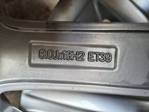 5x112 r18 ET39 x 8J elektróny AUDI,VW,ŠKODA,SEAT - 7