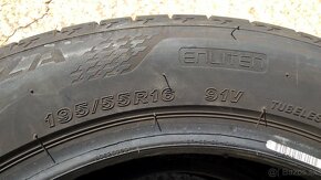 4 ks LETNÉ 195/55 r16 91V XL BRIDGESTONE a FULDA 7-8 mm 2022 - 7