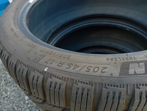 205/45R17 Zánovné zimné pneumatiky Michelin - 7