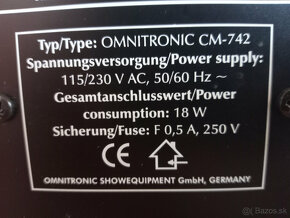 Predám mixpult OMNITRONIC CM-742 EL - 7