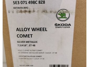 Škoda Octavia 4 originál alu disky 5x112 R18 ET48 1207 - 7