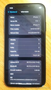 zachovalý iPhone 11 128GB čierny dobra kapacita a cena - 7