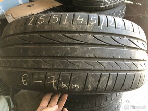 BRIDGESTONE 255/45 ZR20 - LETNÉ - AKO NOVÉ - HLBOKÝ VZOR - 7