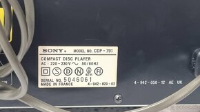 SONY CDP-791 / COMPACT DISC PLAYER - 7