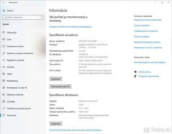 PC na kazdodennu pracu aj bezne hry s i5, RX580 8GB, SSD - 7