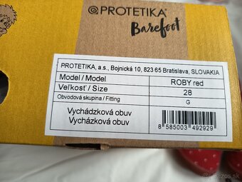 Barefoof platenky Protetika Roby red, 28 - 7