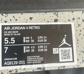 Nike Air Jordan 4 Frozen moments nové 38 - 7