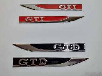 Napis znak logo GTD GTI napis na blatníky - 7