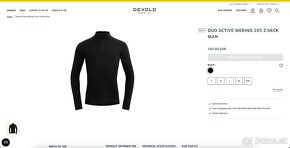 Merino rolák Devold Duo Active 205 Zip Neck Man - 7