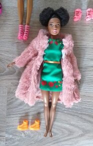 Nová Barbie černoška,Extra,baletka,spievajúca,Color Reveal - 7