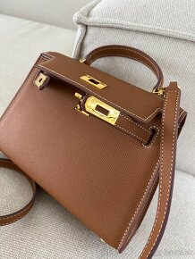 Hermes Kelly mini hnedá kabelka - 7