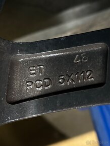 Elektróny 19 -  5x112 ET 45, škoda, vw, Audi - 7