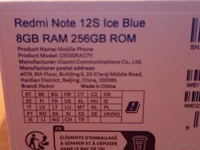 Xiaomi Redmi Note 12S 8 GB / 256 GB , Ice Blue - 7