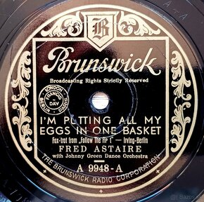 FRED ASTAIRE šelakové gramodesky Brunswick, rok 1935 a 1936 - 7