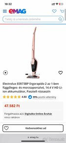 Elektrolux ergorapido 2v1 nabíjací vysavac 14.4 V HD Li-ion - 7