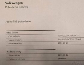 VW POLO TGI-1.0 -66KW STYLE (CNG)10.2021 - 7