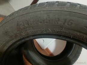 Predám 2 ks zimných pneumatík Michelin 205/55 R16 - 7