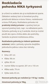 Rozkladacia pohovka určená na každodenné spanie. - 7