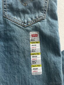 Nové pánske džínsy - slim LEVIS 512 - veľkosť 32/32 - 7