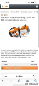 Stihl TS 480i rozbrušovací pila - 7