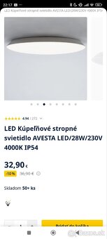 LED stropné svietidlo Avesta brilum - 7