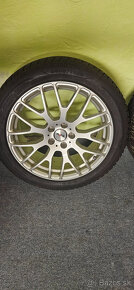 Alu.Platin 5x112 R19+pneu Goodyear 245/45r19 zimné - 7