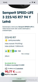 Letná sada 225/45r17 5x112 (disky, pneumatiky) - 7