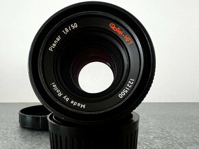 Zeiss Rollei-HFT Planar 50mm f1.8 + adapter pre Fujifilm X - 7