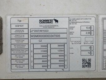 Schmitz CARGOBULL SCB S3T,  LOW DECK, ZVEDACÍ NÁPRAVA, NÁPRA - 7