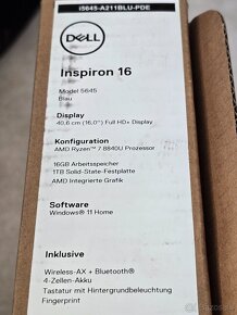 Dell Inspiron 16 model 5645 - 7