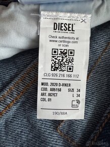 Panske DŽÍNSY DIESEL 2020 D-VIKER veľ. 34/34 - 7