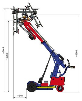 KS ROBOT 600 Off-Road elektrický manipulátor na montáž skiel - 7