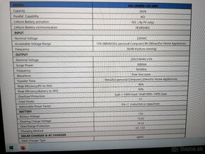 PV striedač, menič 12V 2000W - 7