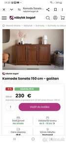 Komoda Sonata gaštan 150 cm - 7