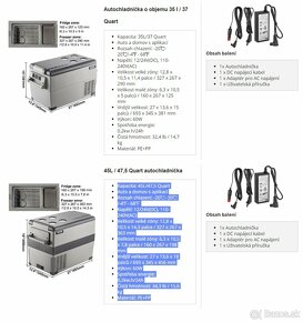 Kompresorová lednice chladnička 45l 12/230v. - 7