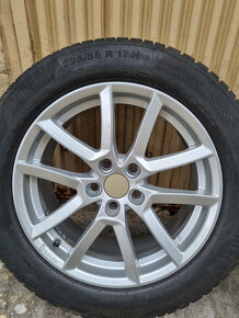 Alu disky Dezent 5x112 7,5Jx17 H2 + zimné pneu 225/55 R17 - 7