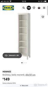 Vitrina a kniznica Hemnes ikea - 7