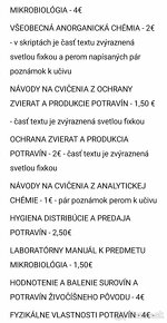 Predám skriptá k Bc. programu Bezpečnosť a kontrola potravín - 7