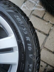 Predám celoročnu sadu kolies 206/55R16 rozteč 5x112 R16 - 7