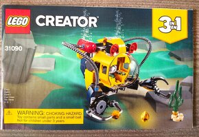 LEGO Creator 3 v 1 Robot, ponorka, žeriav 31090 - 7