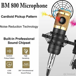 Súprava mikrofónu a zvukovej karty s Bluetooth BM-800 - 7