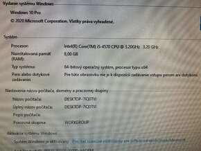 Počítač Dell 9020.Intel i5-4570 4x3,20GHz.8gb ram.240gbSSD.. - 7