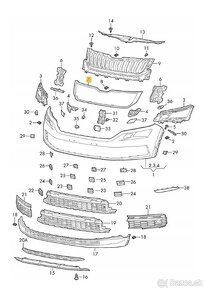 Škoda Kodiaq čierny rám masky Kodiaq maska 656 - 7